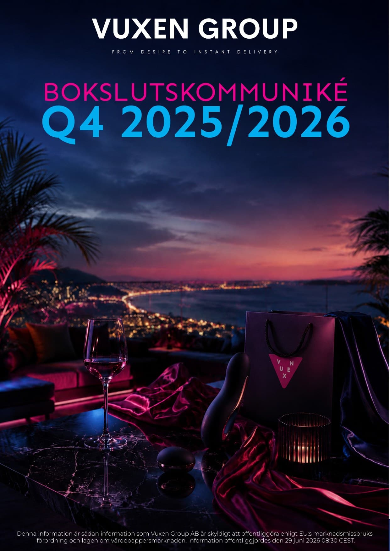 Omslag till bokslutskommuniké Q4 2025/26